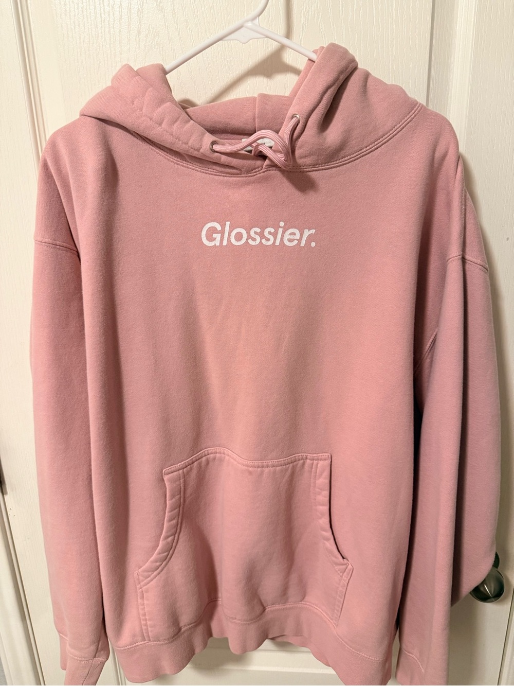 Glossier Soft Pink Pullover Hoodie